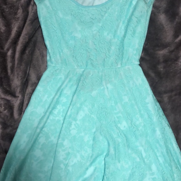 Mint Lace Dress - Picture 3 of 3